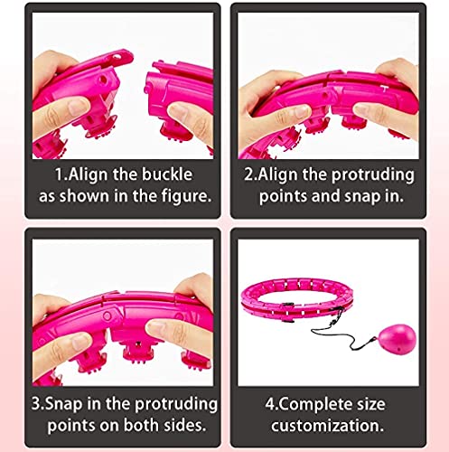 Smart Hula Hoop per adulti, con 27 nodi, anello