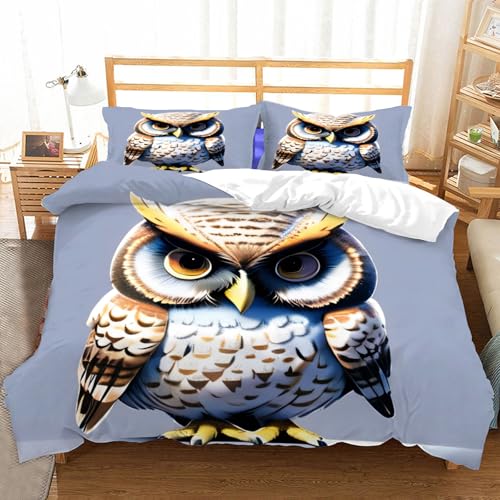 Funda Nordica Cama 90 Estampado de Búhos