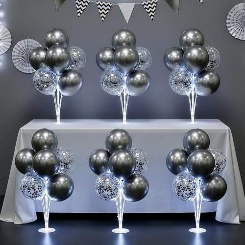 Image of Lightsfever 6 Sets LED Balloon Table Centerpieces for Party Decorations | with Pump, Balloons Table Kits Decorations for 25th Wedding Anniversary Birthday Bridal Shower Party New Year Christmas