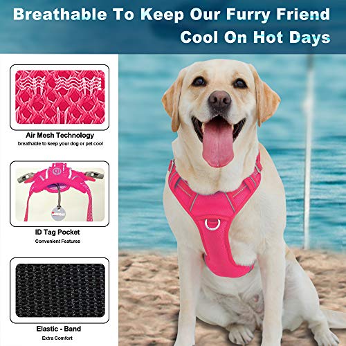 BARKBAY No Pull Dog Harness Large Step in Reflective Dog Harness with Front Clip and Easy Control Handle for Walking… - Image 4