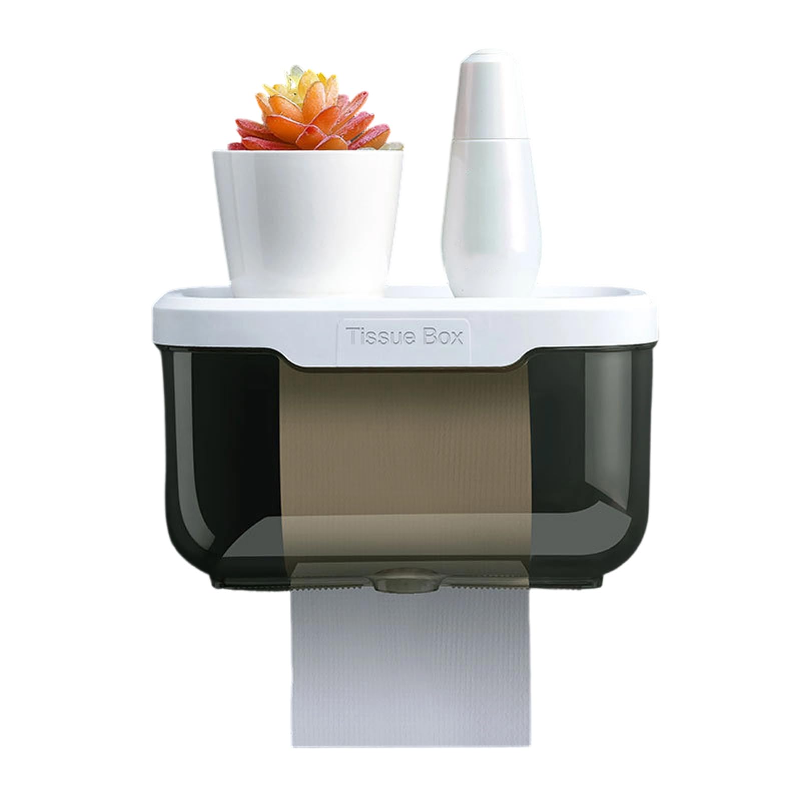 Xinsheinelry Practical Tissue Box Container Storage Holder for Wet Environment Wall Mounted Waterproof Case Wall Mounted