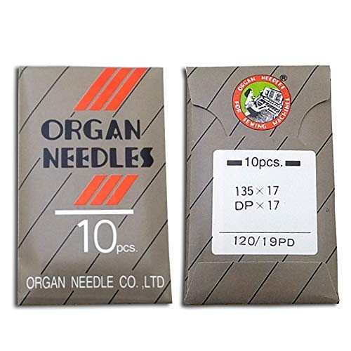 20 Organ Titanium 135x17 DPx17 Walking Foot Regular Sharp Industrial Sewing Needle ~ Multiple Sizes! (Metric Size 140/22)