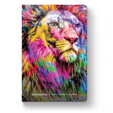 Capa do livro Sketch & Planner - The Lion Colorida: Ore, Estude, Desenhe: 1