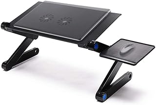 WQUI Escritorio Ajustable para Computadora Portátil, Soporte para Computadora Portátil/Soporte para Computadora Portátil Y Ventiladores De Enfriamiento Dobles