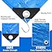 GliCraft 2 Pack 10 x 20 ft 5.5 Mil Large Tarps Heavy Duty Waterproof Tarp Multi Purpose Tent Cover for Home Boats Cars Camping Patio Furniture Roof Emergency Rain Protective Cover, Blue