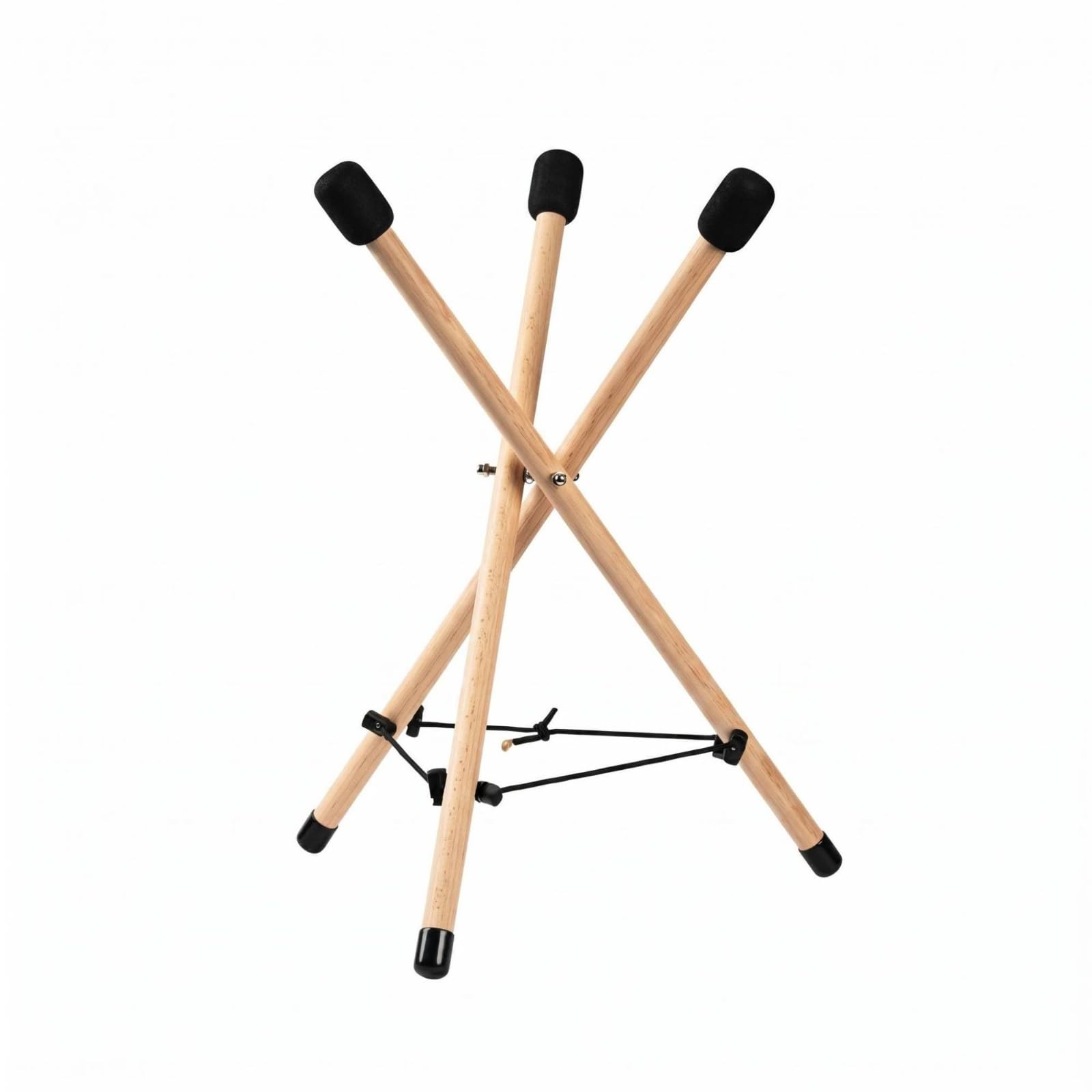 F Fityle Atril Musical Plegable Soporte Percusión Instrumento Base Estante Madera para Tambores Metálicos y Percusión Variada Adecuado para Ensayo Escenario , Mediano Para 10 Pulgadas O Más
