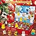 DREACAREFT Rubber Duck Advent Calendar 2025 for Kids and Toddlers - 24 Days of Surprise Christmas Countdown Calendar with 24pcs Rubber Duck Bath Toys, Fun Christmas Party Favors for Girls Boys