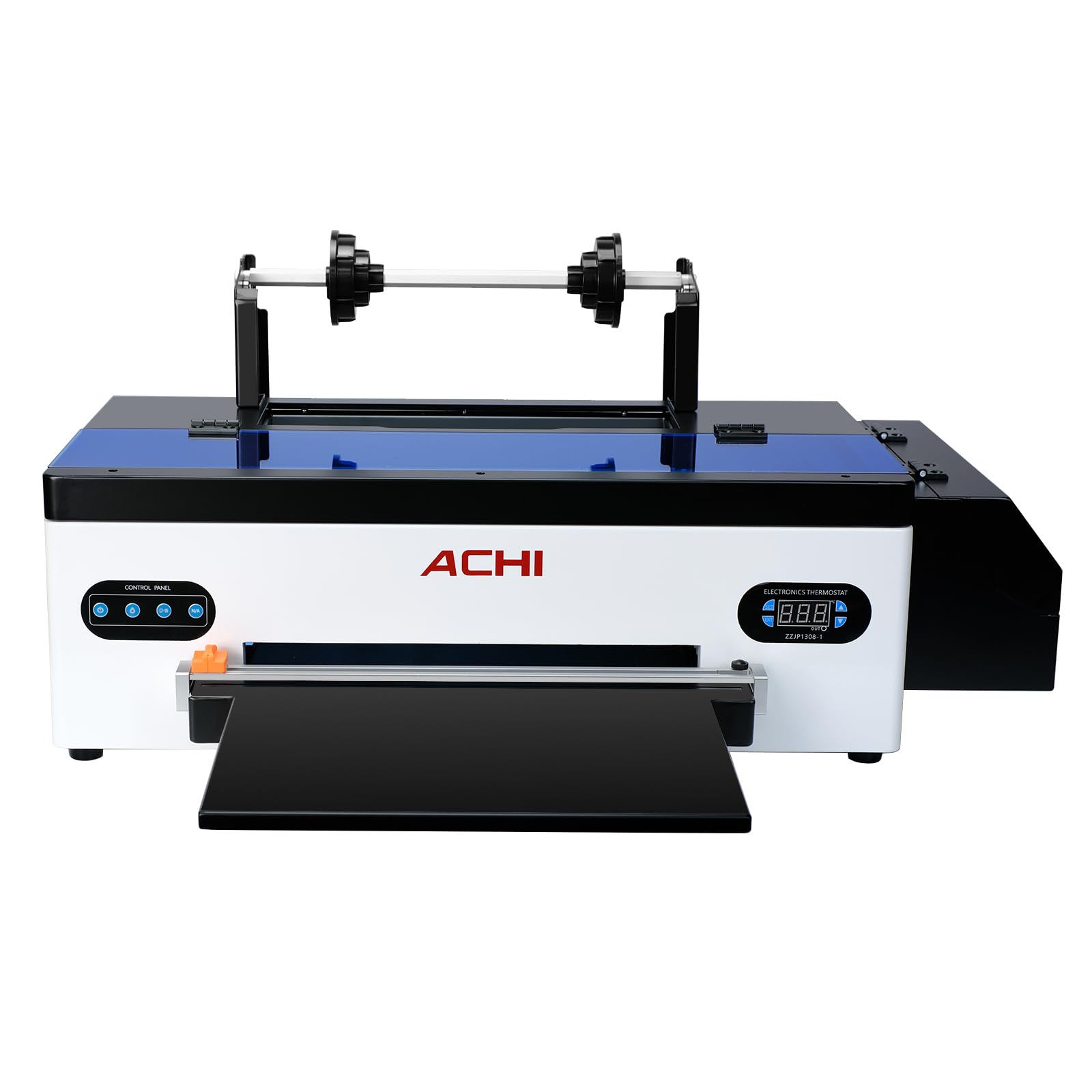 CNCZONE DTF Rouleau et feuille pour imprimante 2 en 1, transfert thermique de 100 m, transfert thermique pour imprimante de t-shirt, 500 ml CMYKW (1390, 100 m, encre 250 ml)