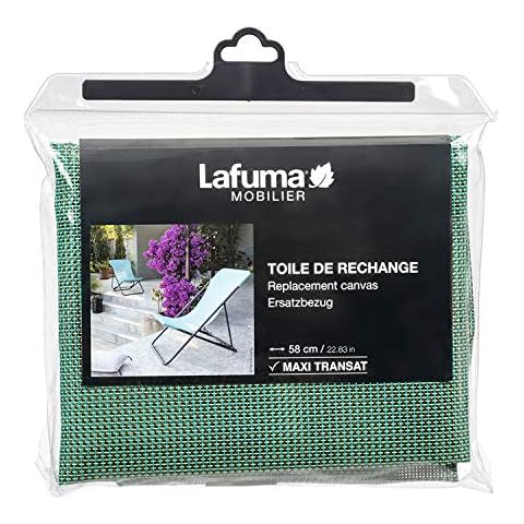 LAFUMA MOBILIER Batyline Canvas for Maxi Transat Deckchair, Width: 58 cm, Colour: Chlorophylle, LFM2655-9266 Cover