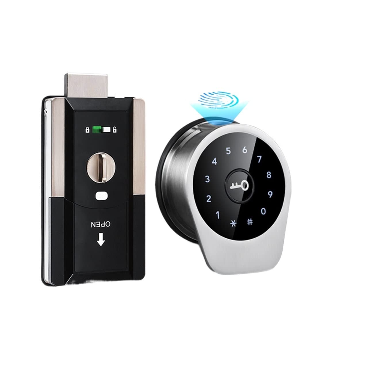 Serratura Elettronica Intelligente Automatica Serratura biometrica for Impronte digitali Codice RIFD Serratura Senza Chiave con TTlock,Blocco di Sicurezza(No fingerprint-01)