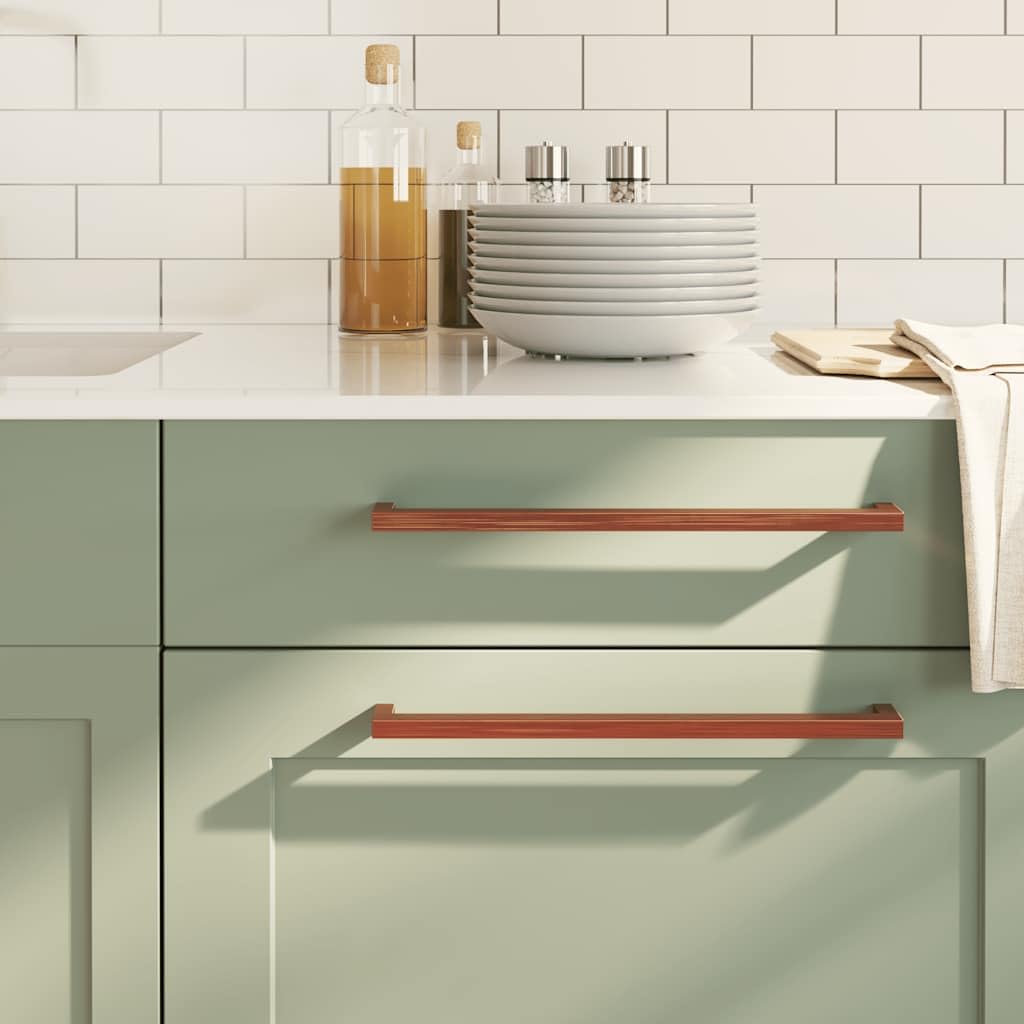 Tiradores para muebles, 10 unidades, bronce, 320 mm de distancia, acero inoxidable, para armario, cajón, aparador, cocina, baño, pasillo, armario