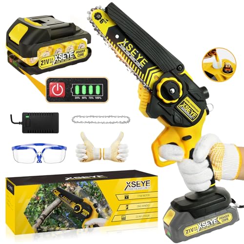 XSEYE Mini Chainsaw Cordless 6 Inch