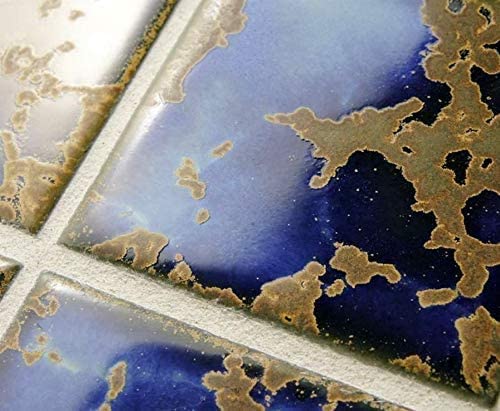 Tenedos Premium Quality 2X2 Calacatta Blue Square Pattern Porcelain Mosaic Pool Tile Backsplash For Kitchen thumb #3