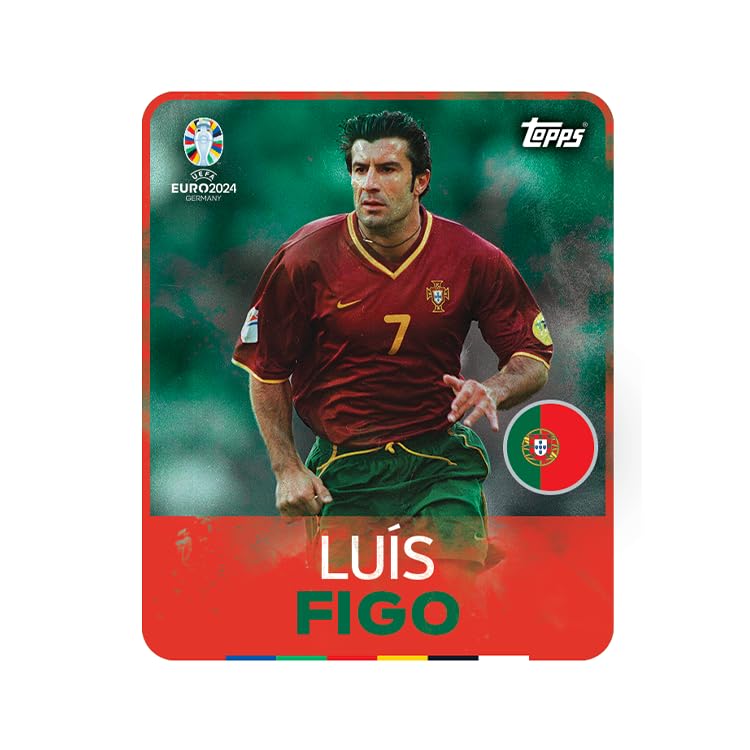 Topps Offizielle EURO 2024 Sticker Collection - Full Box (100 Pakete) 6 Aufkleber pro Packung (600 Aufkleber)