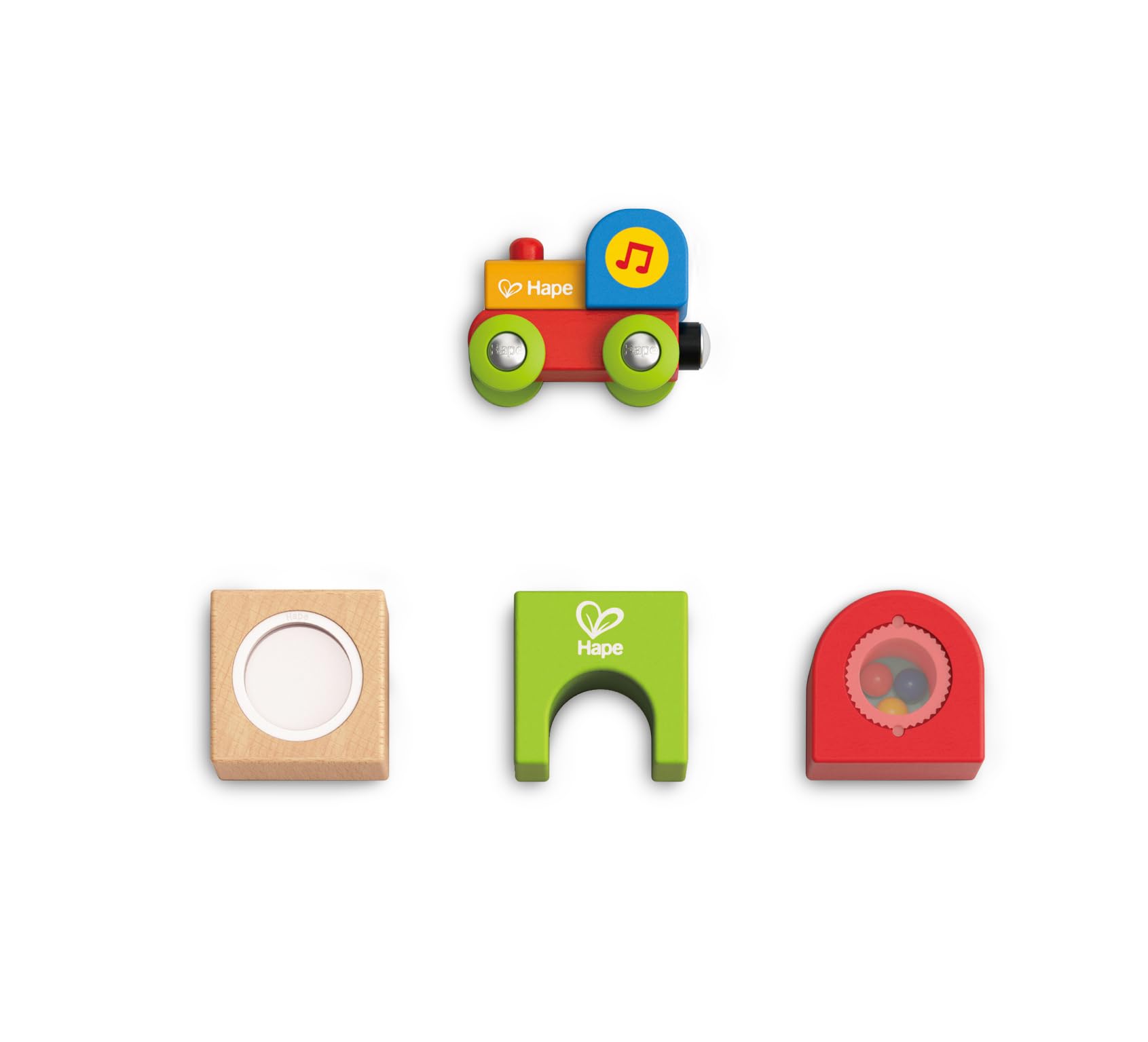 Hape - E3822 - Circuit Train 1er âge - Circuit sensoriel