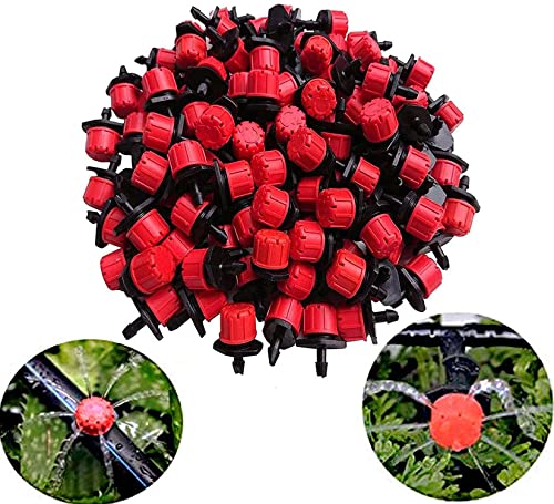 Image of DIY Crafts 40x, Red Black, Red Black Nozzle Only For Patio Misting Micro Flow Irrigation Nylon Misting Cooling System Plastic Mist Nozzle Sprinkler Micro Bubbler Home Garden Lawn Only (40x, Red Black)