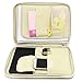 BTSKY Multi-Functional A4 Document Bags Portfolio Organizer-Waterproof Travel Pouch Zippered Case for Ipads, Notebooks, Pens, Documents (Pink)