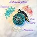 Orgone Necklace by Seed of Life - Healing Crystals Stones - Protection - SBB Coil-Orgonite Pendant Gems Turquoise, Moonstone, Rose Quartz, Meditation, Yoga, Reiki, Women Handmade, Arte Orgones Design