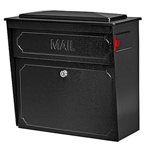 Mail Boss 7172 Sicherheits-Wandbriefkasten Schwarz