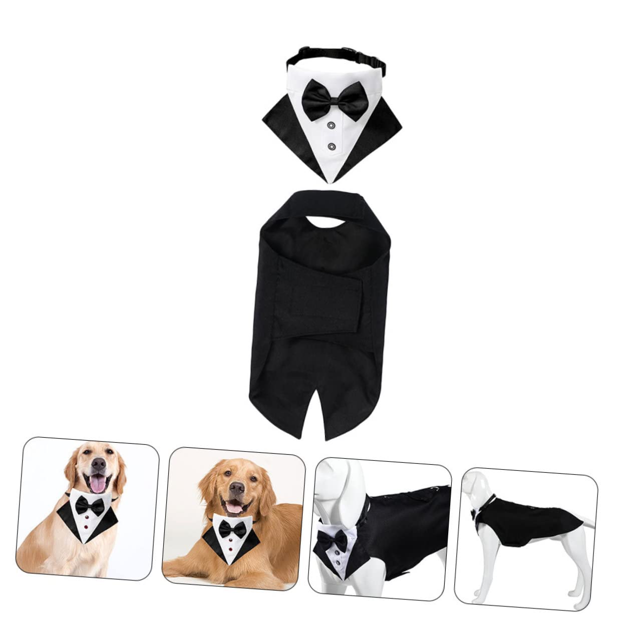 BESPORTBLE 2ensembles Costume Et Bandana pour Chien Chic pour Événements Spéciaux Et