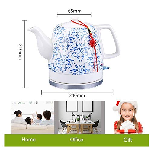 Kettle eléctrico cerámico inalámbrico 1.2L 1200W miniatura 7