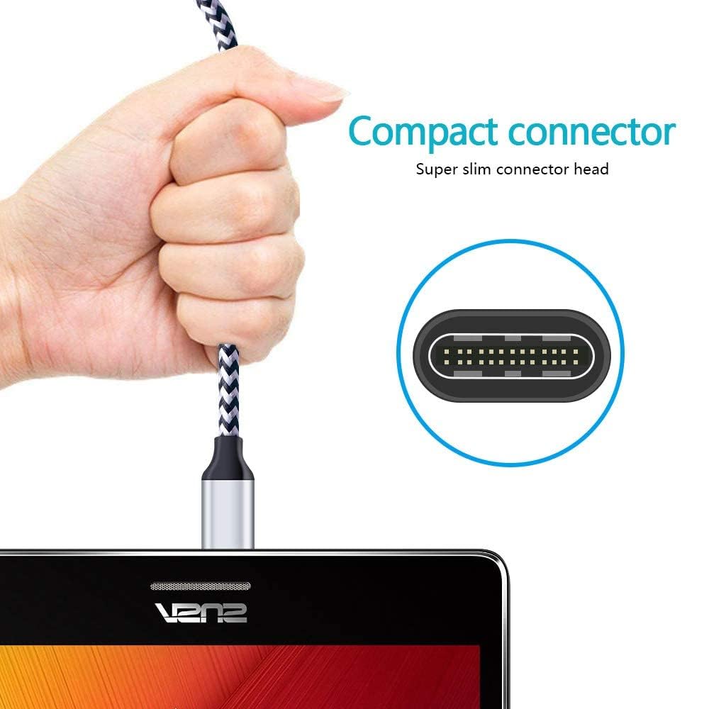 Kabel do ładowania C, szybkie ładowanie, kabel USB C, kabel do telefonu z systemem Android, kompatybilny z Samsung Galaxy S21, S20, Ultra, S10, S8, S9, Plus, S23, S24, S22, Note 20, 10, A51, A20,