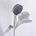KES Solid Heavy Shower Head Bracket Holder Adjustable Wall Mount, Brushed SUS304 Stainless Steel, C214-BS