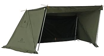 Amazon.co.jp: DomanPark パップテント TC 軍幕 テント ソロ