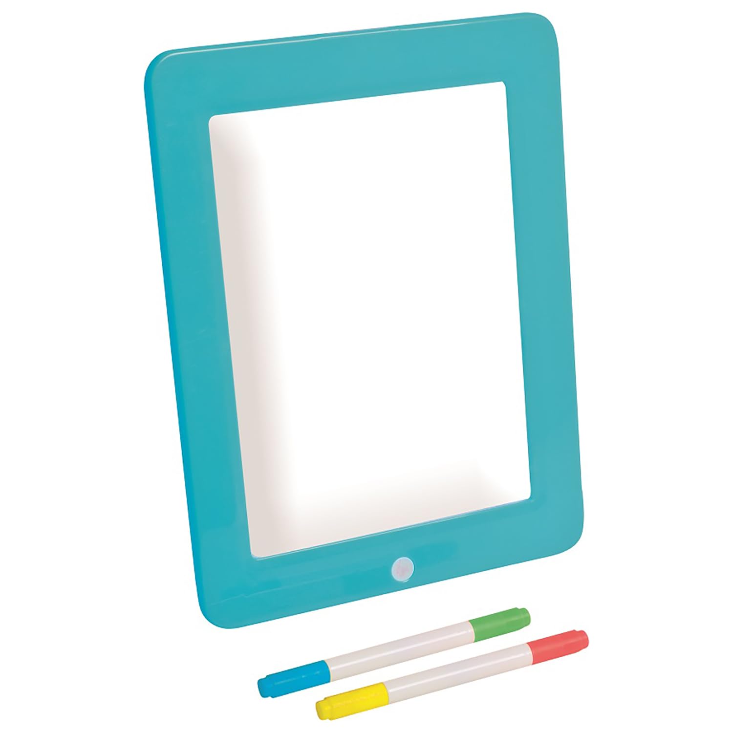 Buddy & Barney Neon Glow Drawing Board - Light up Drawing, Creative Toy, Boys and Girls, Kids Art Toys, Doodle Board, Cloth to Wipe Off, resuable, Display Kids Drawings, LED Lights, pens Included