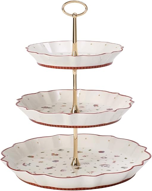 Villeroy & Boch Toy'S Delight Etażerka, Biały/Czerwony, 3 Piętra