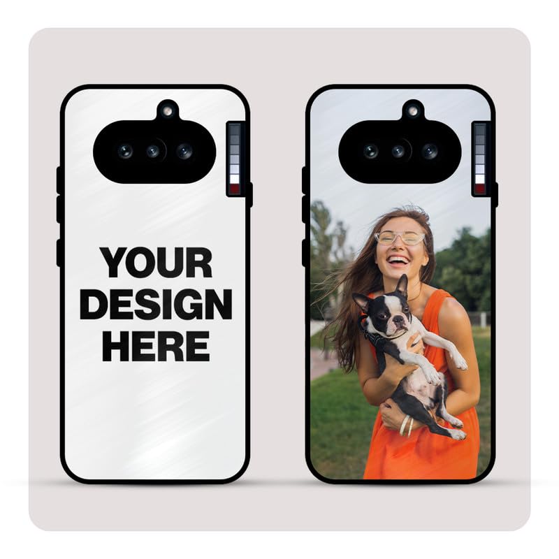 Image of Personalized Back Cover for Nothing Phone 4A | Custom Case with Name, Photo or Logo | PrintShield Hybrid with Soft TPU Grip & Scratch Protection