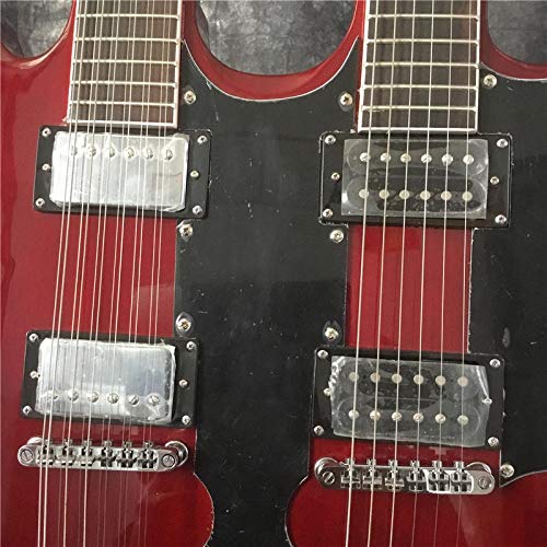 AURH skjos Double Tête Guitare Électrique Rouge 12 Chaîne + 6 Chaînes De Matériel De Placage De Guitare Classique (Color… - Les Beatles, Paul McCartney, John Lennon, RIngo Starr, George Harrison AURH skjos Double Tête Guitare Électrique Rouge 12 Chaîne + 6 Chaînes De Matériel De Placage De Guitare Classique (Color… – Image 6