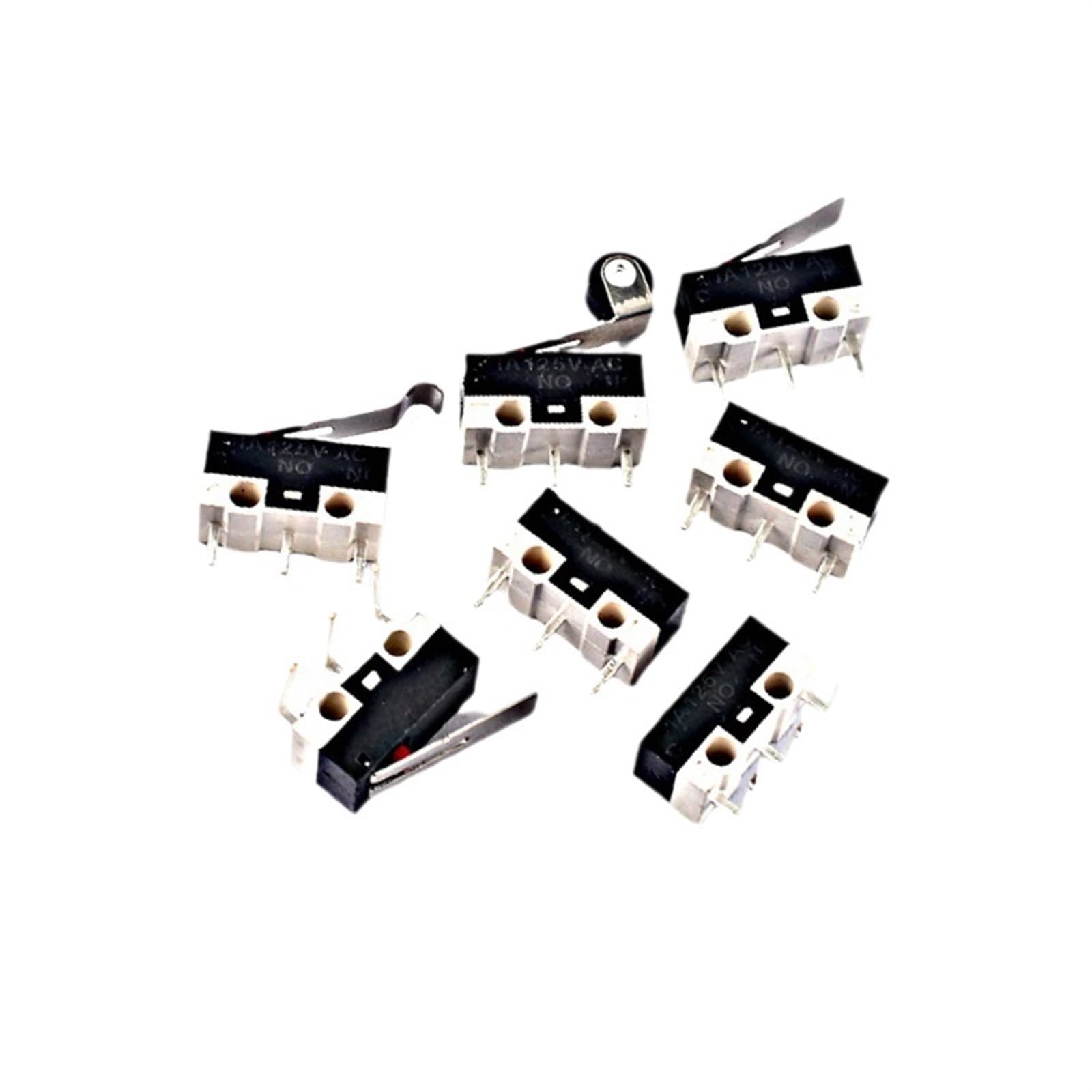 5Pcs Mini Micro Limit Switch 3 Pins PCB Terminals Roller Arc Lever Snap Action Push Microswitches(5pcs4)-image-24