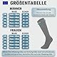 360 Relief Kompressionsstrümpfe Damen und Herren - 1 Paar Kompressionssocken Einfarbig für Sport, Laufen, Flug, Reise, Joggen, Radsport, Kniestrümpfe, S/M Grau mit Wäschenetz