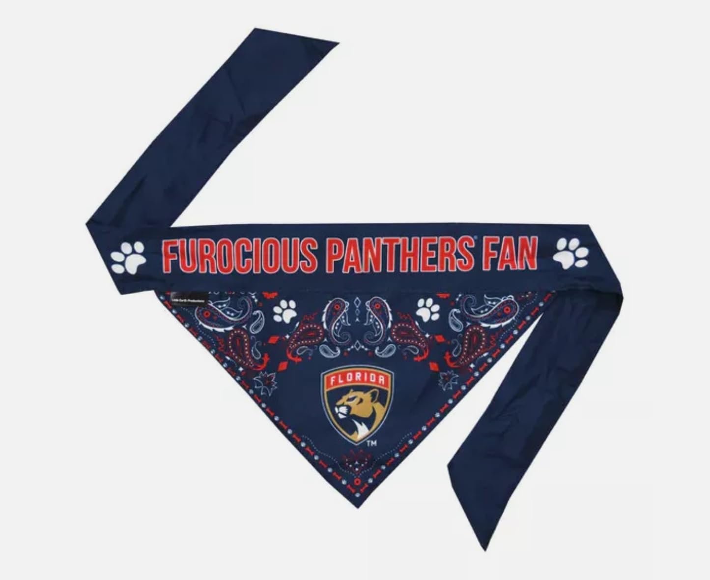 Littlearth Unisex-Adult NHL Florida Panthers Pet Bandana, Team Color, Small