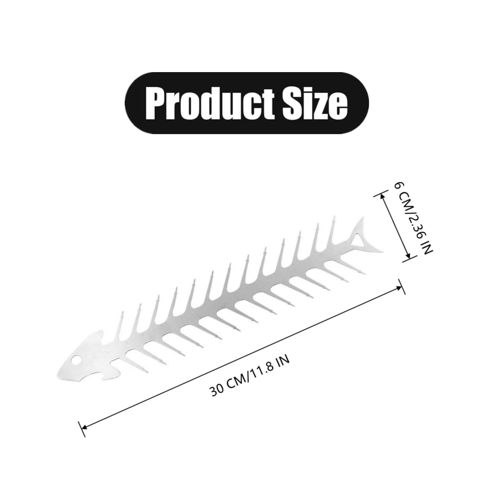 Grill Stand Tool Unique Kabob Skewers Rack Barbecue Skewer Rack Stainless Steel Fishbone Shape Barbecue Holder for BBQ Grilling Accessories(11.8