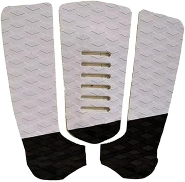 perfk 3x Surf Traction Pads, Tail Pads Non Slip Surf Strong Grip Water Sports Deck Pads Deck Grip Mats for Skim Surfing Canoe Kite Boat