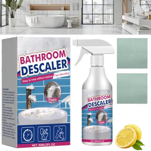 Mehrzweck Badezimmer Schaumreiniger Reiniger für Hartnäckige Flecken Badezimmer Reiniger Bathroom Descaler Foam Stubborn Stains Cleaner Multifunktional Duschkabinenreiniger für Toilet Bath