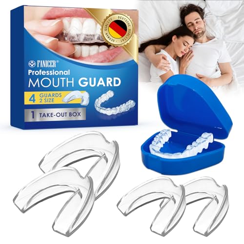 4 Piezas FéRulas Descarga Bruxismo, Ferula Antironquidos, Prevenir El Roncar Protector Bucal Para Dormir, Moldeable Disfruta De Un SueñO Tranquilo, Reutilizable