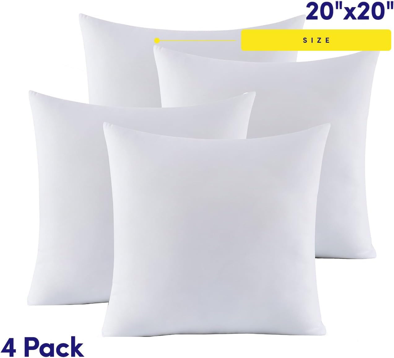 Transform Your Space: 20X20 Soft & Supportive Pillow Inserts Reviewed!