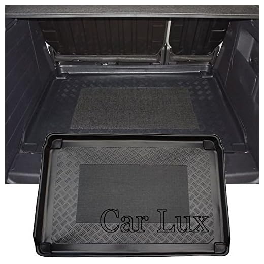 Car Lux AR01505 - Alfombra Cubeta Protector Cubre Maletero a Medida para Berlingo Multispace 2