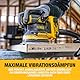 DEWALT 18 Volt Akku-Exzenterschleifer (Schleifpapier-ø: 125 mm, elektronische Drehzahlregulierung, Staubschutz für Getriebe und Schalter, mit Klettfix-System, ohne Akku und Ladegerät), DCW210N