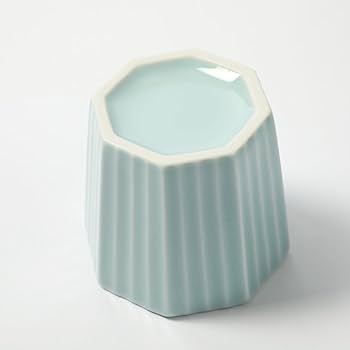 青い陶器の蓋つき茶碗蒸し　5セット T&K original Amazon｜cerapockke 藍染ぶどう 茶碗蒸し器 200ml 日本製 美濃焼