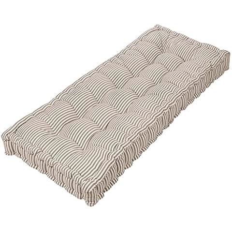 Dibor Grey Stripe Garden Bench Cushion Cover