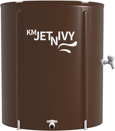 KMJETNIVY Rain Barrel 100G Sistema de recolección de agua de lluvia plegable anticolapso,Tanque de almacenamiento de agua portátil,Captador de agua