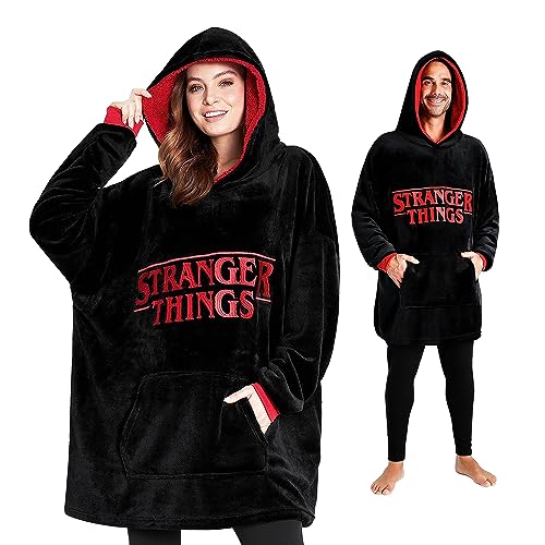 Stranger Things Sudadera Oversize de Polar Hombre Mujer