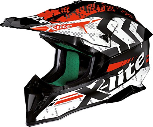 X-Lite X-502 Nac Nac Motorcross helm Wit/rood/zwart