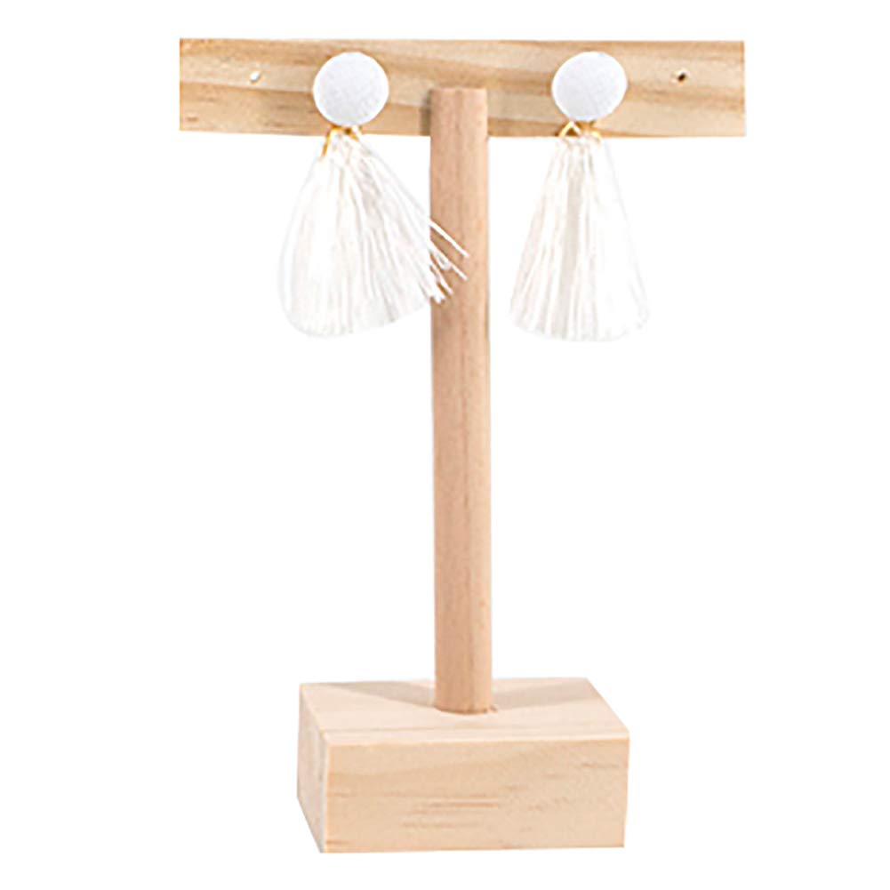 Expositor de Pendientes de Madera en Forma de T para Joyas