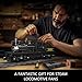 Mould King Shay-Type Steam Locomotive Building Set with LED Lighting, Remote/App Control Model Train Block Kit with Tracks, Engineering Toy Kit for Adults (880 PCS)