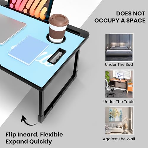 Image of Study Table Bed Table Premium Laptop Table /Foldable and Portable Wooden /Writing Desk for Office /Home /School (CTD DORMONA)
